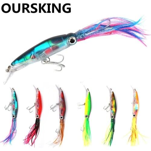 22cm 41g Sinking Wobblers Fishing Lures Jointed Crankbait Swimbait Squid Hard Artificial Bait For Fishing Tackle Lure