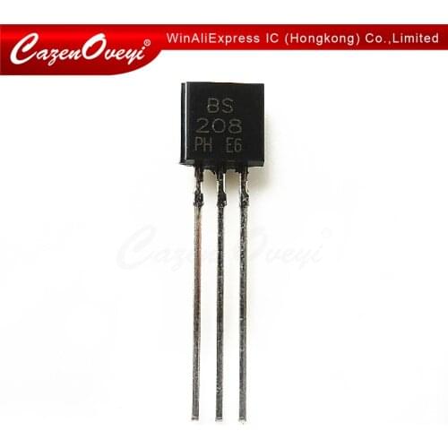 5pcs/lot BS250 = BS208 45V 0.23A 0.7W TO-92 In Stock