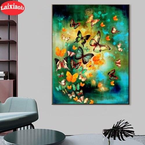 Diamond Painting color Butterfly Picture Of Rhinestones Diamond Embroidery Animal Needlework Diamond Mosaic Cross Stitch Kits