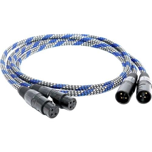 Audiocrast A10 5N OCC red copper silver plated super Reference audio interconnects cable with XLR plug