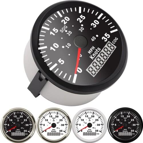 85mm Car Boat GPS Speedometer Waterproof 35 Knots 40 MPH SOG COG tuning auto Speedometer Gauge fit Marine With Backlight 9~32V