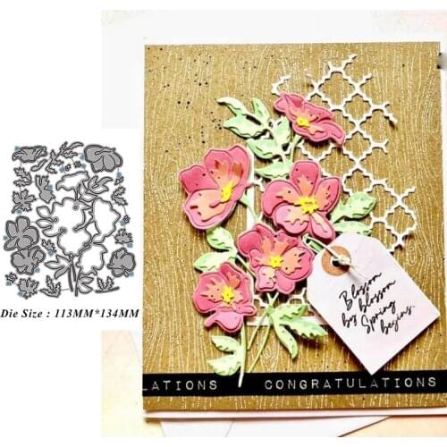 Flowers Combination Cutting Dies DIY Mold Paper Metal Craft Dies for Card Making Cut Dies 2021 Embossing New Molds