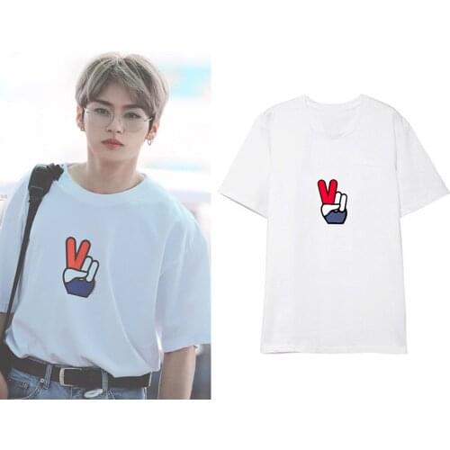 Kpop Straykids clothe Korean student couple summer LEE KNOW stray kids short sleeved T-shirt women k-pop T shirt k pop Tshirt
