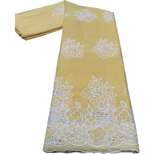 Design Christmas African George Lace Fabric Indian George Wrappers High Quality Embroidery African Silk Fabric fj-160