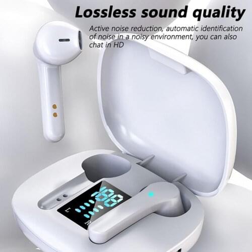 JS36 TWS Bluetooth Headset Stereo Earbuds Headphone Sports Gaming Earphone microphone with Charging Box Bluetooth Earbuds