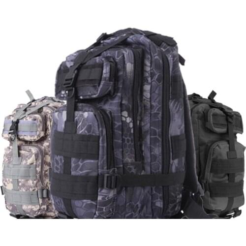 3p Trekking Camo Army Backpack Hiking Tactical Mens Bag Outdoor Sports Hunting Riding Climbing Waterproof Nylon Bag