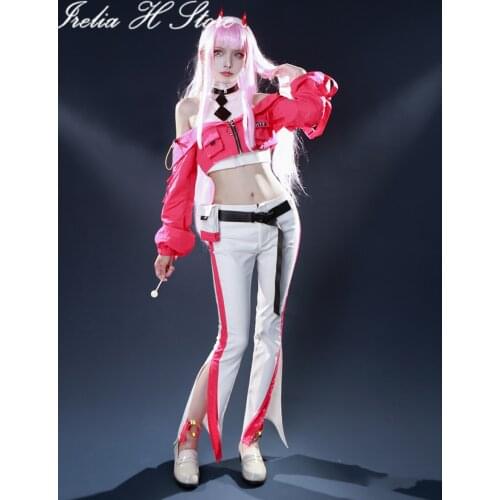 Irelia H Store DARLING inthe FRANXX Zero two 02 daily dress Cosplay Costume