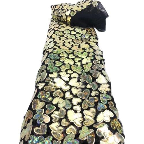 2020 New velvet Multicolor hot selling fast shipping French lace fabric sequins Nigeria Wedding party dress Africa lace x66-392