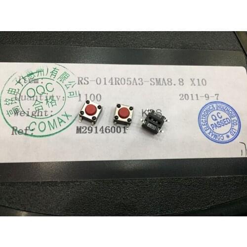 Original new 100% touch switch SMD 6*6*4.3 dot fretting high temperature resistant RS-014R05A3