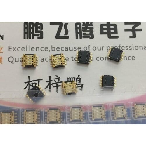Original new 100% CVS-04TB miniature dial switch 4-bit SMD 8pin 1.27mm spacing 4P flat dial