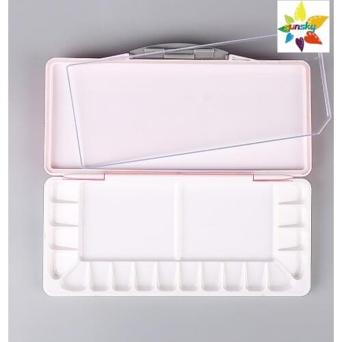 MIJELLO Watercolor palette,18/24/33/36 wells,Watercolor moisturizing pigment box,2 Large mixing areas,Leak proof,Art supplies