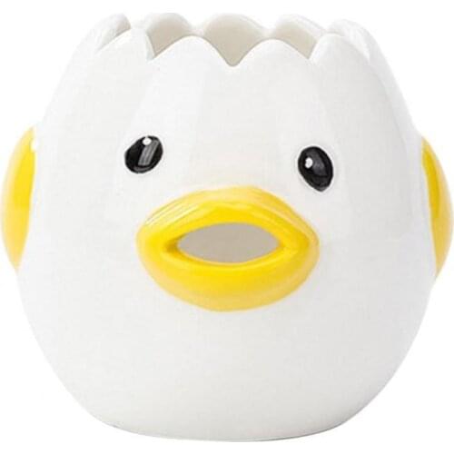 Lovely Cartoon Chicken Ceramic Egg White Separator Yolk Dividers Kitchen Tool