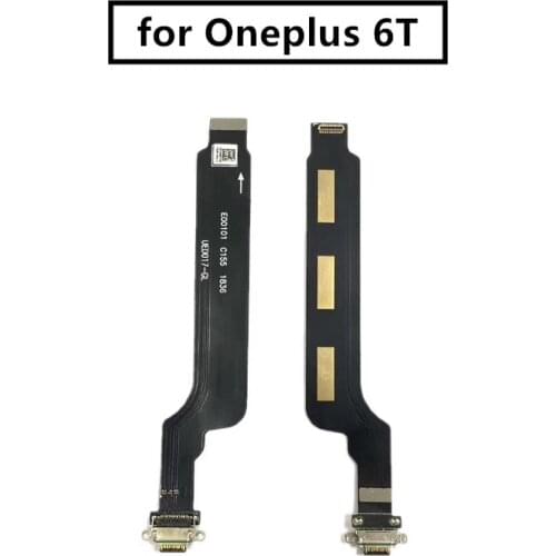 For Oneplus 6T USB Charging Port Dock Connector Flex Cable Replacement Assembly Parts phone screen repair spare parts