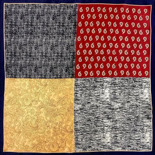 High-quality Paisley Pure Silk Scarf Women Bandana Female Hair Scarf Womens Natural Silk Square Head Scarf for Women SBS003