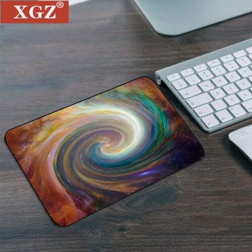XGZ Universe Starry Sky Rubber Anti-skid Rectangular Notebook Computer 22x18cm Game Console Table Maus Player Accessories Csgo