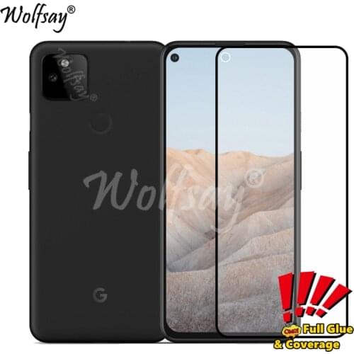 2PCS Tempered Glass For Google Pixel 5A Screen Protector Full Cover Glass For Google Pixel 5A Phone Glass For Google Pixel 5A 5G