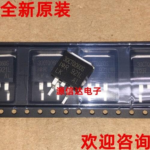 Photo shooting of a new imported 30CTQ060S 60V 30A TO-263 sealed Schottky rectifier