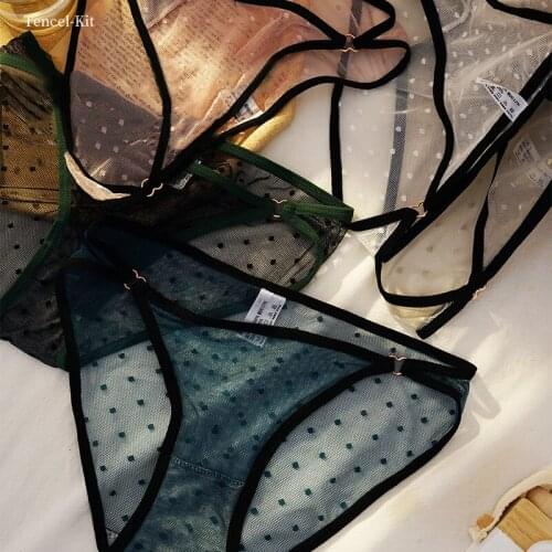 Womens Underwear Panties Sexy Lace Lingerie High Fit Female Mid Waist Briefs Rhombus Mesh Underpant