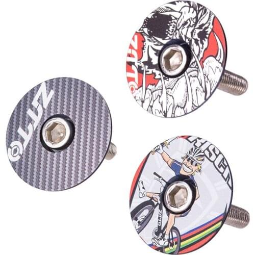 ZTTO MTB Bicycle Headset stem Cap Aluminum Alloy 1-1/8" fork Top Cover Special printing Cap Headsets Mountain Road Bike 2021