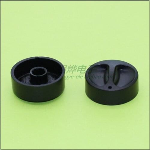 10 pieces 25*10.5MM black plastic knob potentiometer knob speed control knob flower shaft inner hole 6MM