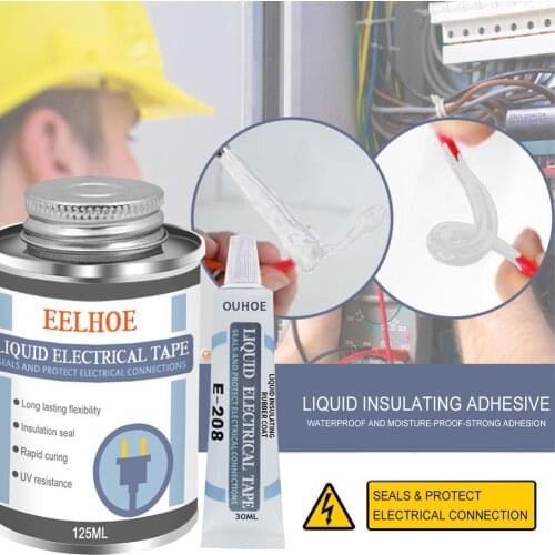 125ml Liquid Insulating Electrical Tape Insulating Electronic Sealant Fixed High Temperature Resistant Sealing Glue Waterproof