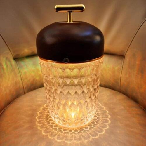 2021 Light Luxury Royal Crystal Lamp Bedside Atmosphere Lamp Decoration Color Changing Table Lamp Decorative Lamp Bedroom Lamp