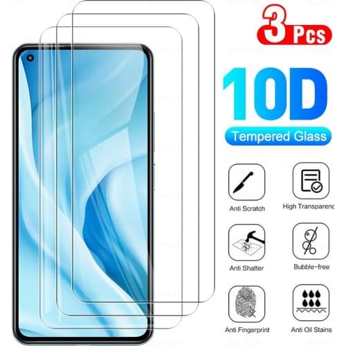 3pcs Tempered Glass For Xiaomi Mi 11 Lite 5G Protective Glass Screen Protector For Xiomi Xaomi Mi 11Lite 5G Lite11 5G Cover Film
