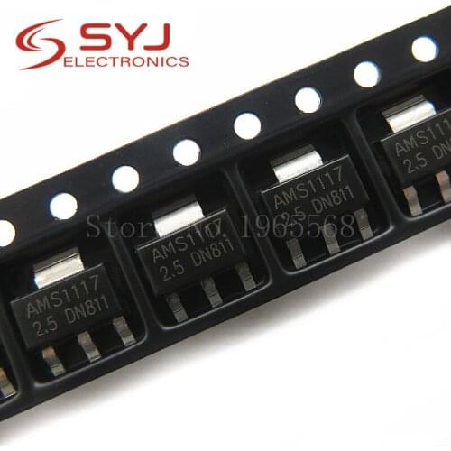 50pcs/lot AMS1117-2.5 LM1117 SOT-223 2.5V Linear Regulator In Stock