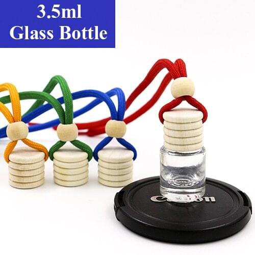 70pcs/lot 3.5ml Car Perfume Bottle For Essential Oils Car-styling Perfume Pendant Hot High Quality Air Freshener Car Accessories