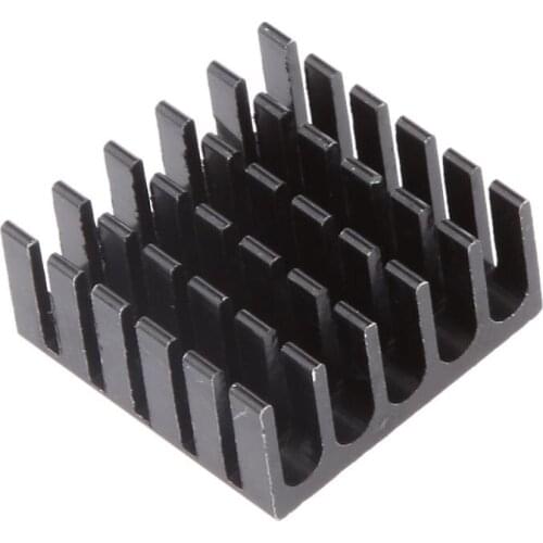 22x22x10mm Aluminum Chip CPU Heat Sink Dissipate Cooling Fin 5pcs Black