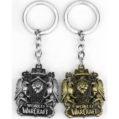 MQCHUN Hot Game World of War Crafts Keyring Fashion WOW Keychain Accessories Jewelry Gift For Men And Friend Car Keychain -50