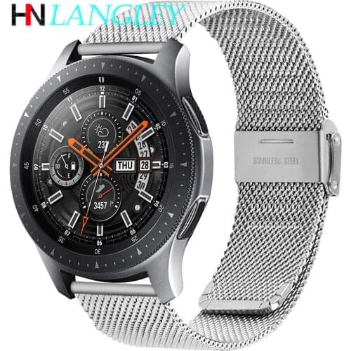 Quick Release Milanese Watch Band 22mm 20mm 18mm Stainless Steel Wacth Bands for Samsung Galaxy Watch Active for Huawei Watch GT
