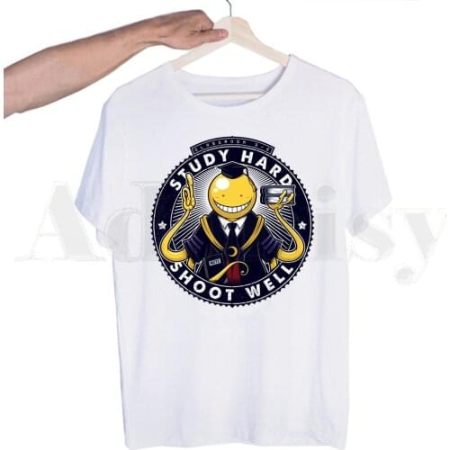 Assassination Classroom Korosensei Japanese Anime Tshirts Men Fashion Summer T-shirts Tshirt Top Tees Streetwear Harajuku Funny