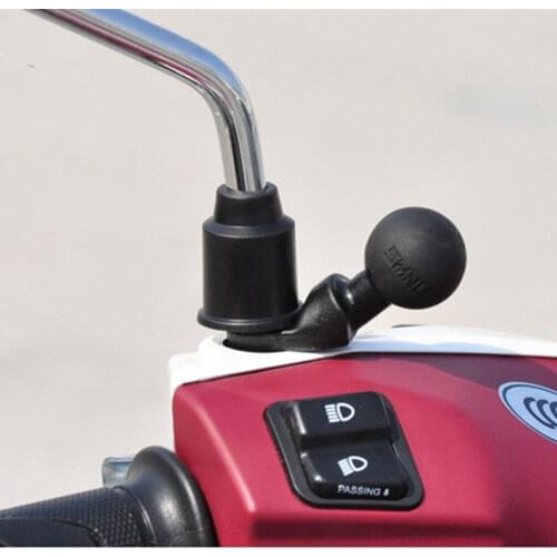 G Motorcycle Angled Base W/ 10mm Hole 1'' Inch Ball Head Adapter Work for Gopro Camera,Smartphone, for Garmin GPS