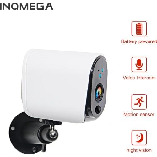 INQMEGA 100% Wire-Free Outdoor IP Camera 1080P Wireless Surveillance Camera Home Security IP65 Waterproof Battery WiFi IP Camera