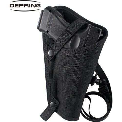 Tactical Gun Holster Pouch Cross Body Adjustable Shoulder Handgun Holster for Large Frame 92F 1911A1.45 Beretta 92 WW2 Colt 1911