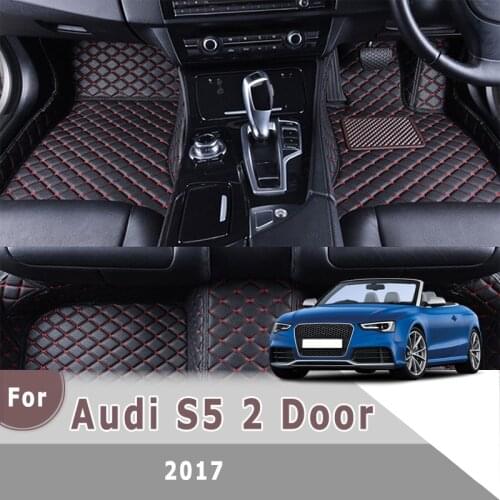 RHD Carpets For Audi S5 2 Door 2017 Car Floor Mats Custom Auto Foot Pads Automobile carpet covers Decoration Styling Accessories
