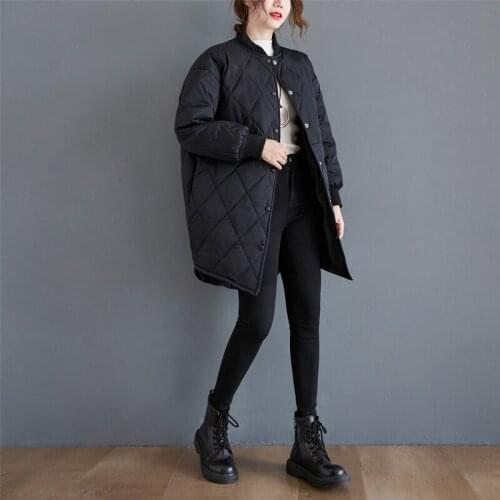 Make spot in 2020, the new winter jacket in female han edition loose cotton long winter coat