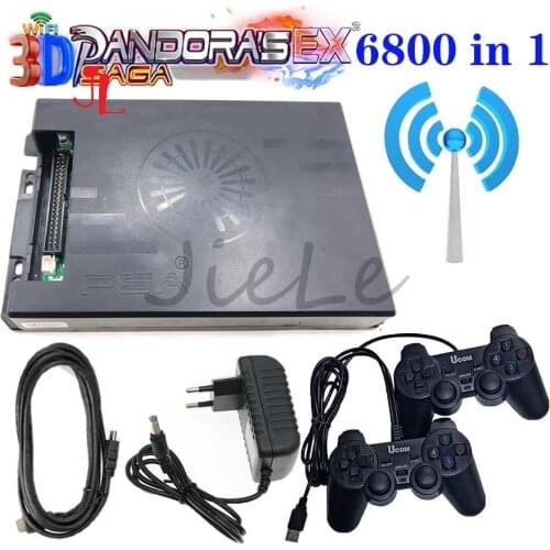 Newest Pandora Saga EX wifi 6800 in 1 Save Function Multiplayer Joysticks Retro Arcade Game Console Cabinet Support HDMI output