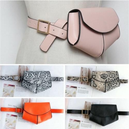 2019 Fashion Womens Men Waist Packs Outdoor Sport Pouch Waist Fanny Pack Crossbody Wallet Belt Bum Bag PU Leather Belt Bag