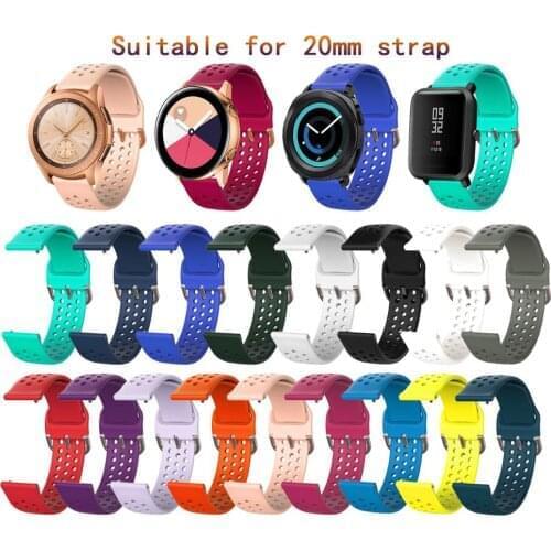 20mm soft Silicone WatchBand for Xiaomi Huami Amazfit GTS Strap Replacement bracelet wrist for Huami Amazfit BIP youth /BIP lite