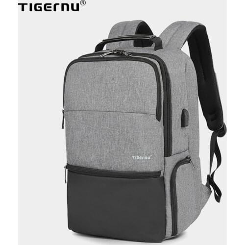 New Tigernu Women Laptop Backpack Fit 15.6-19 inch Expandable backpack Travel Women Female Backpack Anti thief Mochila With RFID