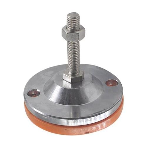 100mm Base Adjustable Foot Cup Anti-slip Steel Articulated Feet M16/M18/M20/M22 Thread Leveling Foot