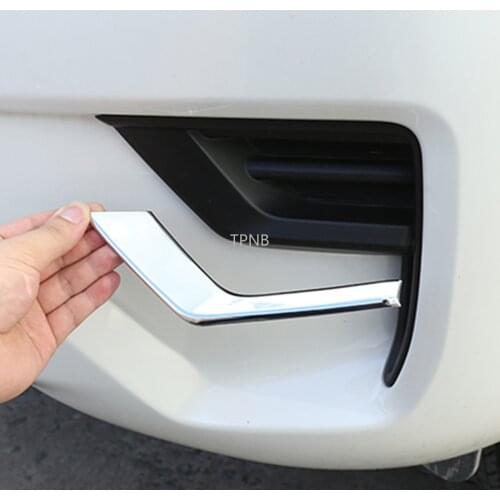For Toyota Land Cruiser Prado 150 2018 J150 LC150 Front and Rear Fog Lamp Trim Cover ABS Chrome Car-Styling Accessories