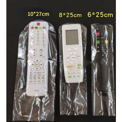10Pcs/lot Transparent TV/ Air Condition Remote Control Cover Case for Xiaomi Samsung Universal Protective Sheath Film 6/8*25cm
