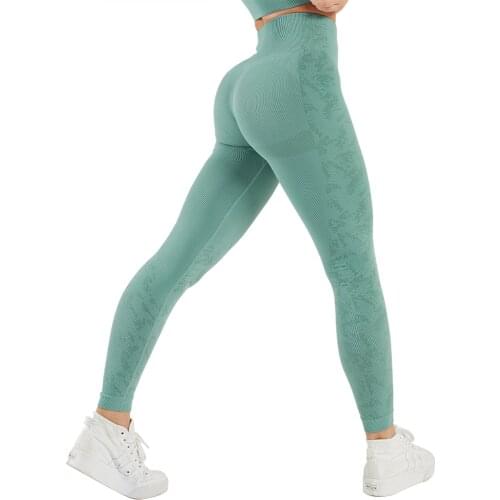 Yoga Pants Seamless Running Leggings Women High Waist Tights Cropped Elastic GYM Squat Proof Butt Lift Athletic Active Fitness