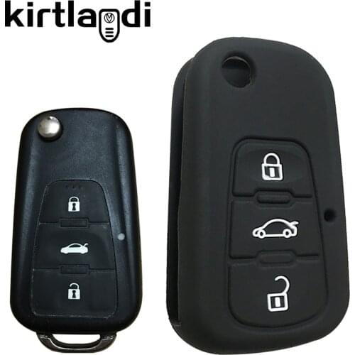 Kirtlandi Silicone Remote Key Holder Case Cover for MG GT 350 MG6 MG3 MG7 MG5 MG 5 6 7 3 Buttons Car Key Cover Shell Accessories