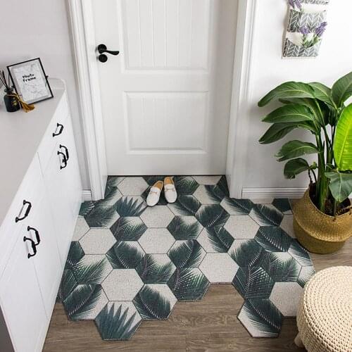 Modern Decor Doormat Bedroom Bathroom Mat Living Room Kitchen Mat Anti-slip Cuttable Easy To Clean Entrance Doormat Home Carpet