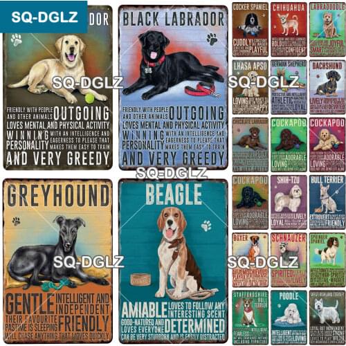 [SQ-DGLZ] Dog House Plaque Metal Vintage Bar Furniture Plates Garage Sign Vintage Decor Man Cave Decoration Gift