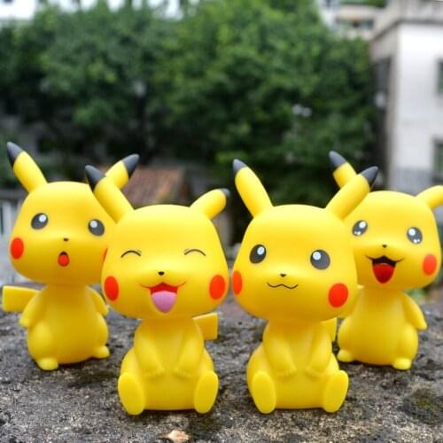 TAKARA TOMY Pikachu Pokemon Shaking His Head Toy Doll Car Decoration Car Accessories